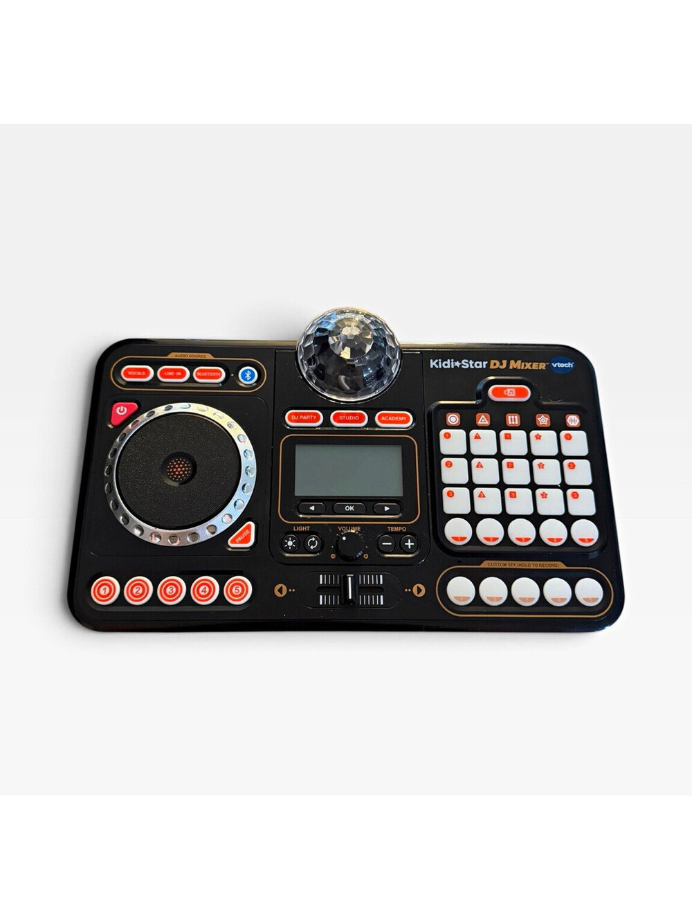 VTech Kidi Star DJ Mixer Kid-Sized Music Toy Controller w/ Light-Up Disco Ball